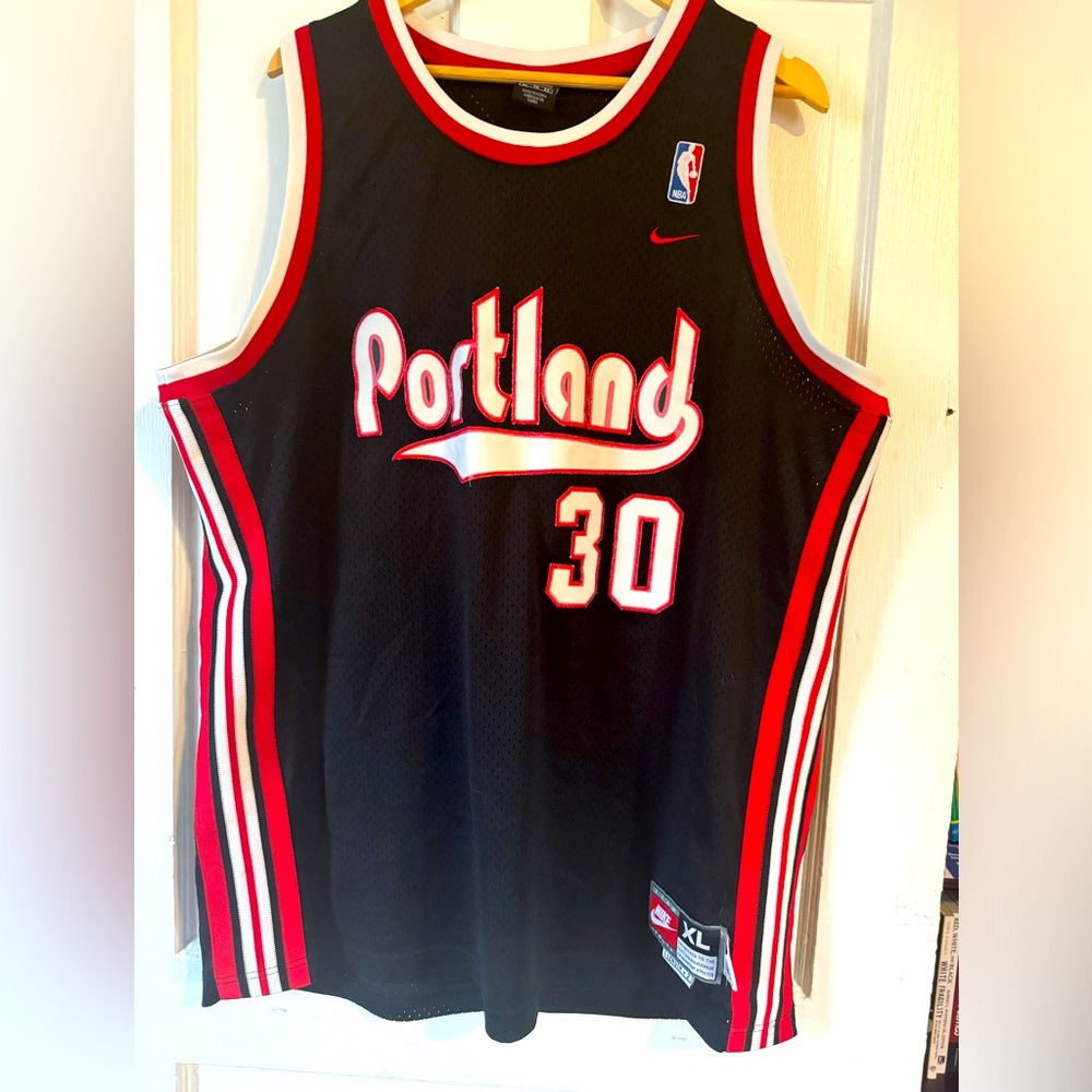 Nike men’s XL length x2 mesh Trailblazers Rasheed Wallace jersey